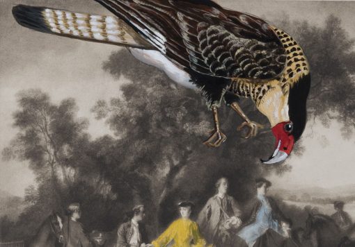 Thomas Gatzemeier Das Jagdfrühstück - hier ein Ausschnitt mit einem Greifvogel.