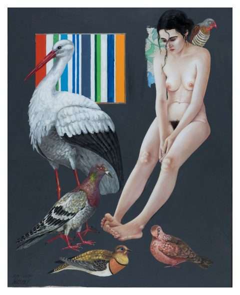 Thomas Gatzemeier Vogelmädchen 2017 als Kunstdruck