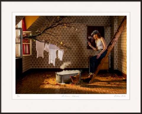 Horst Kistner Autumn Leaves 80cm 100cm Alu Rahmen schwarz