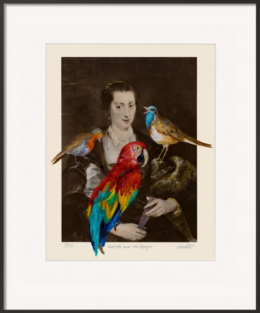 Isabella und der Papagei ist eine Grafik von Thomas Gatzemeier nach Rubens