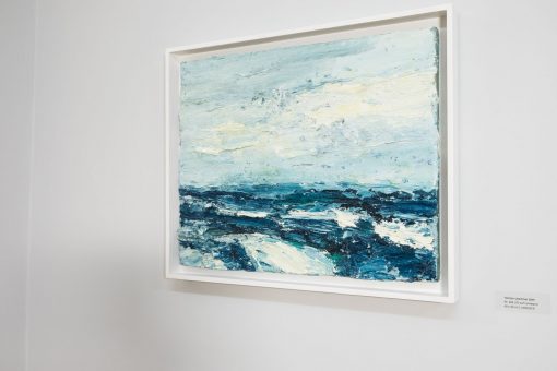 Das Ölbild von Torsten Ueschner 2019 Nr. 248 ist ein stark pastos gemaltes Seestück
