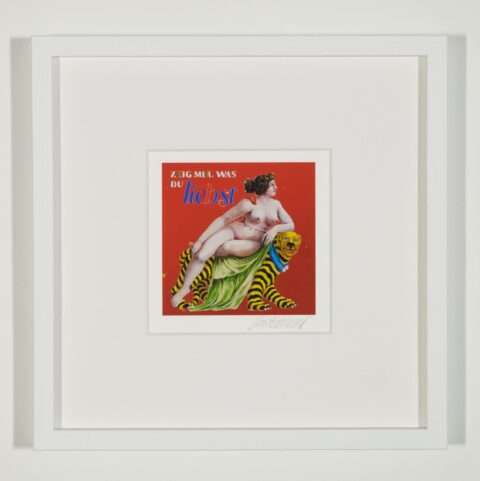 Die Grafik Zeig mir was du liebst mit Rahmen ist ein ideales Geschenk für Kunstliebhaber. Klein, günstig und doch fein.