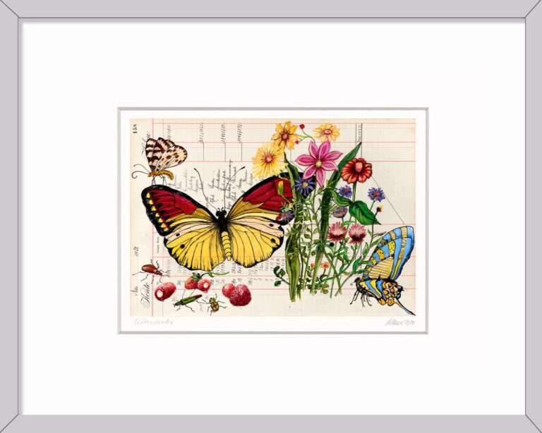 Sie suchen Kleine Kunst Geschenke? Das Motiv Blütenwunder von Thomas Gatzemeier macht automatisch gute Laune. Mit einem hellgrauen Rahmen seit es besonders edel aus.