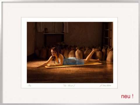 Das Thema der Nymphe interretiert Horst Kistner The Flood 1 Fotografie neu und stellt einen Bezug auf die immer häufiger auftretenden Überflutungen her.