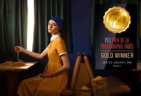 Die Fotografie von Horst Kistner Vrouw van Delft hat 2024 Gold in Paris in Paris gewonnen.