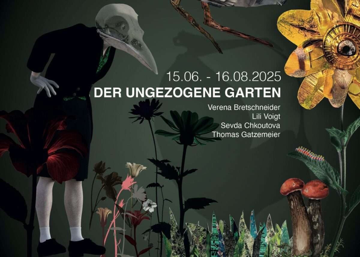 Die Ausstellung der ungezogene Garten "Paradies der Absurditäten, Ort der Entzückungen Galerie Koppelmann Köln 2025 beschäftigt sich mit Bildern der Natur in der zeitgenössischen Kunst.