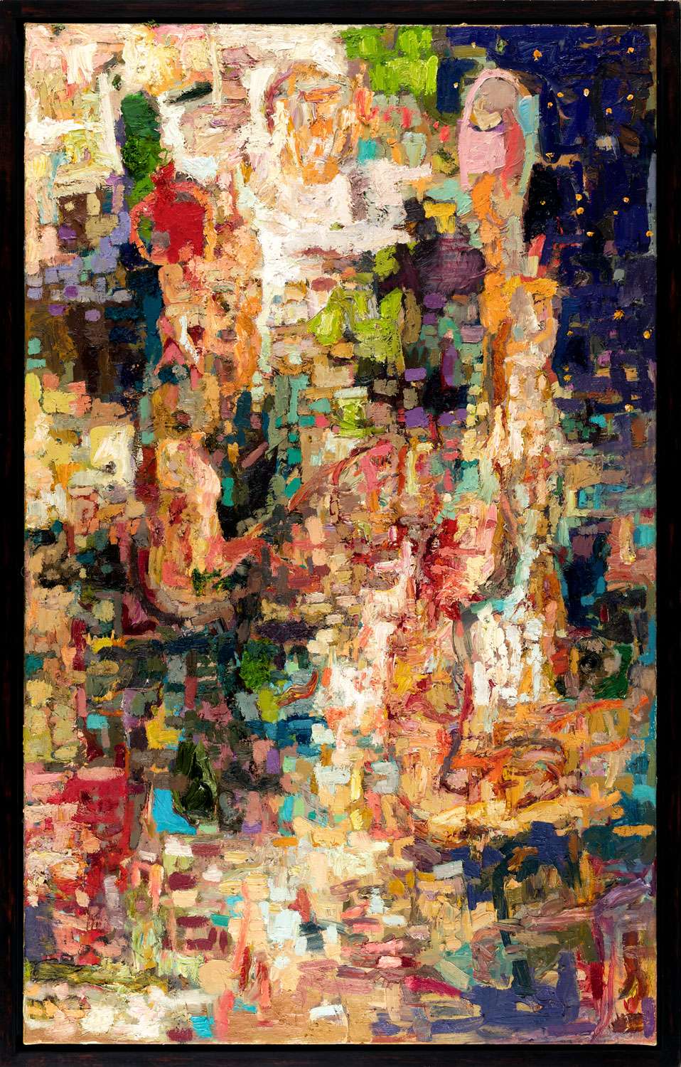 Die rechte Seitentafel des Triptychons „Die Argonauten“ von Thomas Gatzemeier zeigt eine expressive, abstrahierte Figurenkomposition mit leuchtenden Farbflächen.